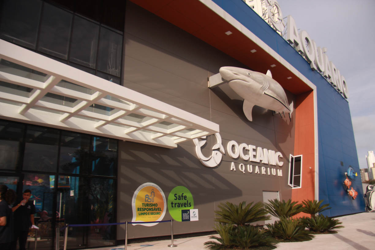 Visita ao Oceanic Aquarium, em Balneário Camboriú