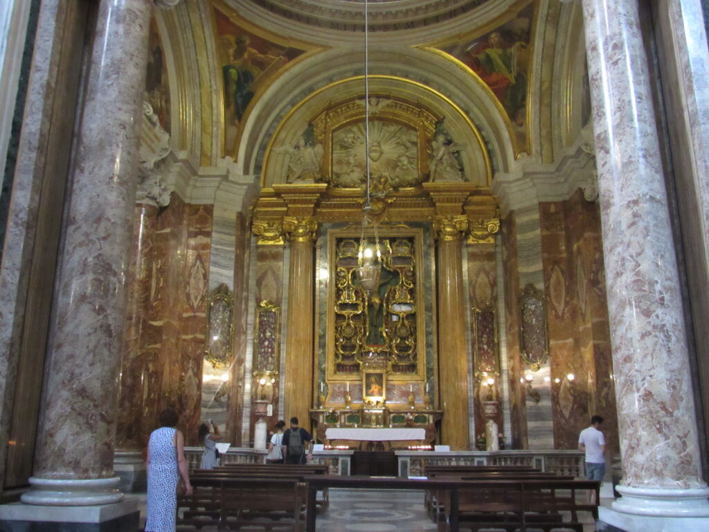 Igreja de Santo Inácio de Loyola, em Roma, e os efeitos de ilusão de ótica Destino Mundo Afora